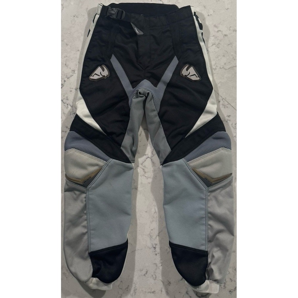 Thor Phase Recon Motocross Pants Youth 20 Black Gray ATV Dirt Bike Y2K